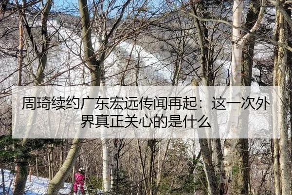 周琦续约广东宏远传闻再起：这一次外界真正关心的是什么